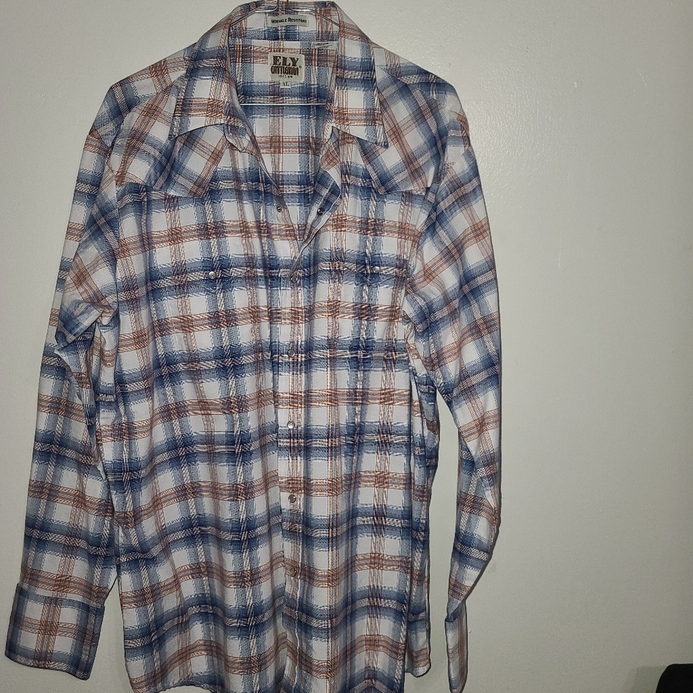 XL Ely Cattleman snap up western shirt